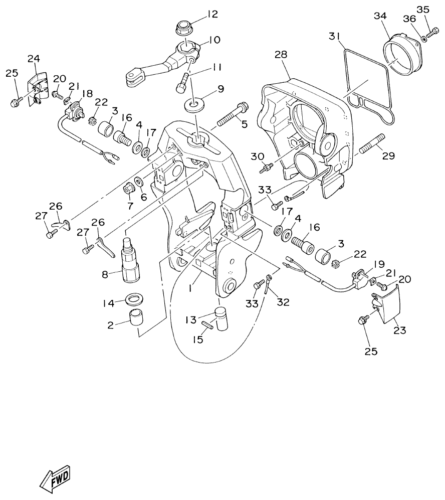 FIG. 3 — GIMBAL HOUSING 2